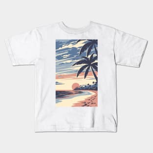 Sunset at the Beach Kids T-Shirt